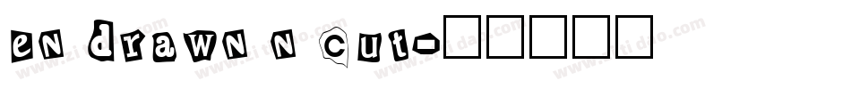 en drawn n cut字体转换